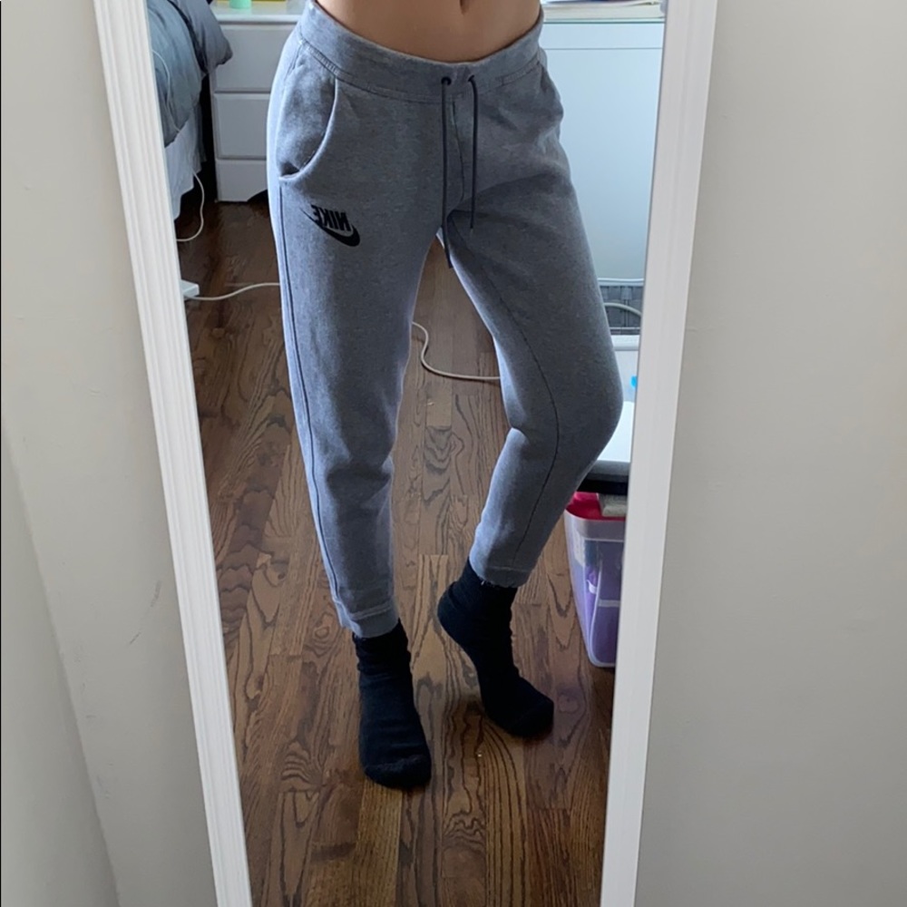 Gray Nike sweatpants
